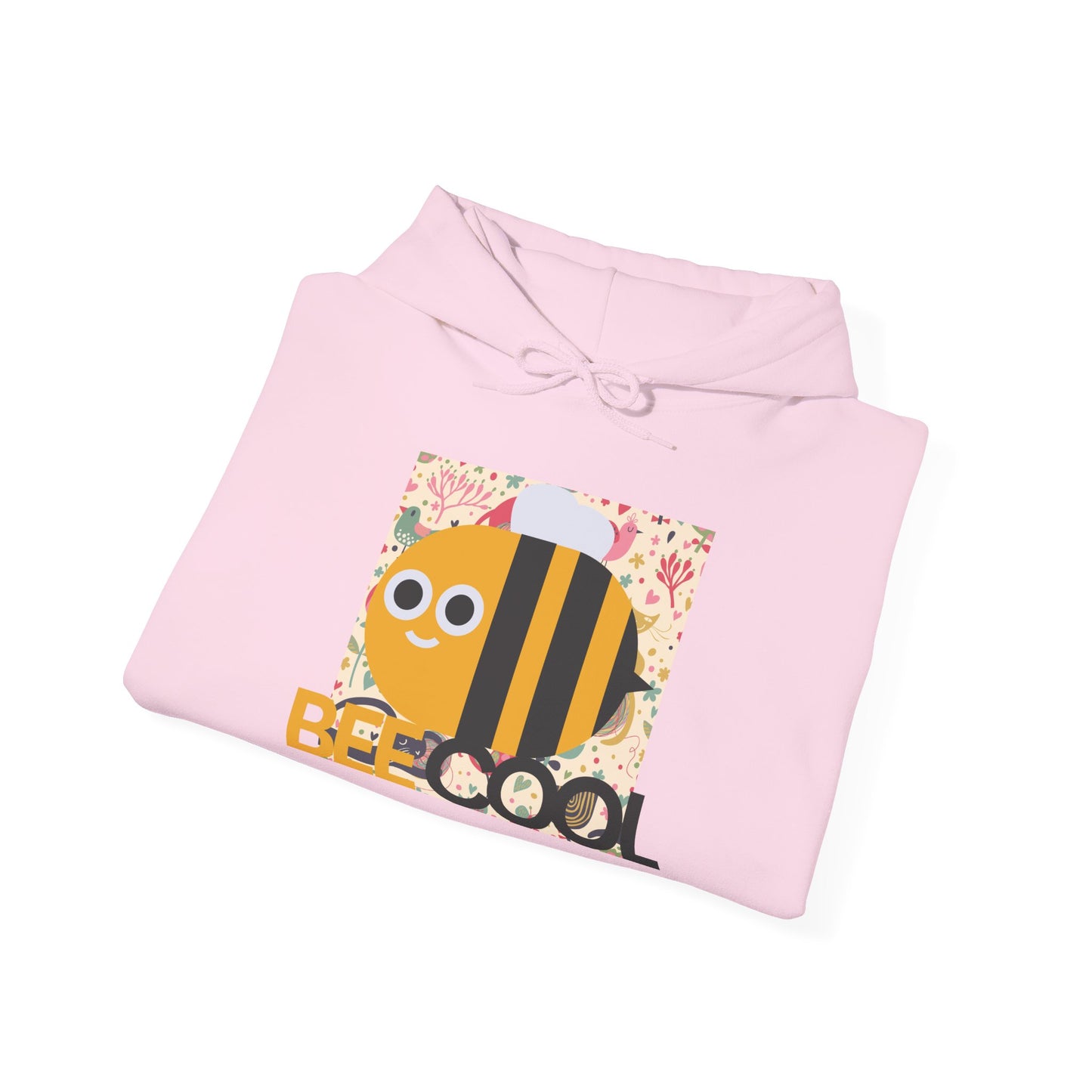 Be Cool Bee Unisex Hoodie with Heart Design