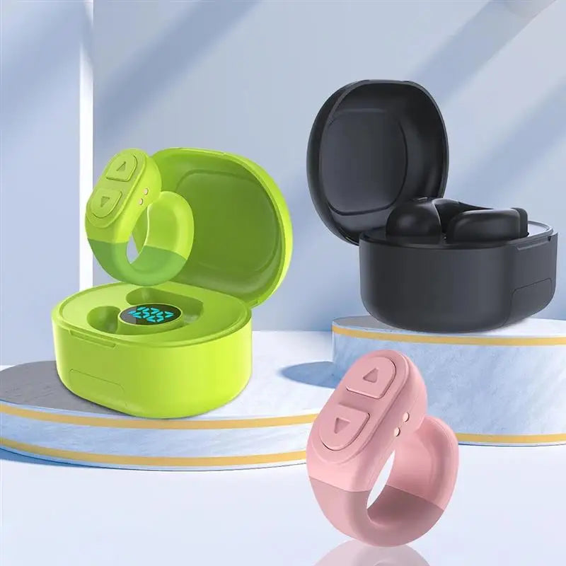 For Tiktok Scrolling Ring for Tiktok Remote Control Kindle App Camera Remote Bluetooth-Compatible for Iphone Ipad Android Phone