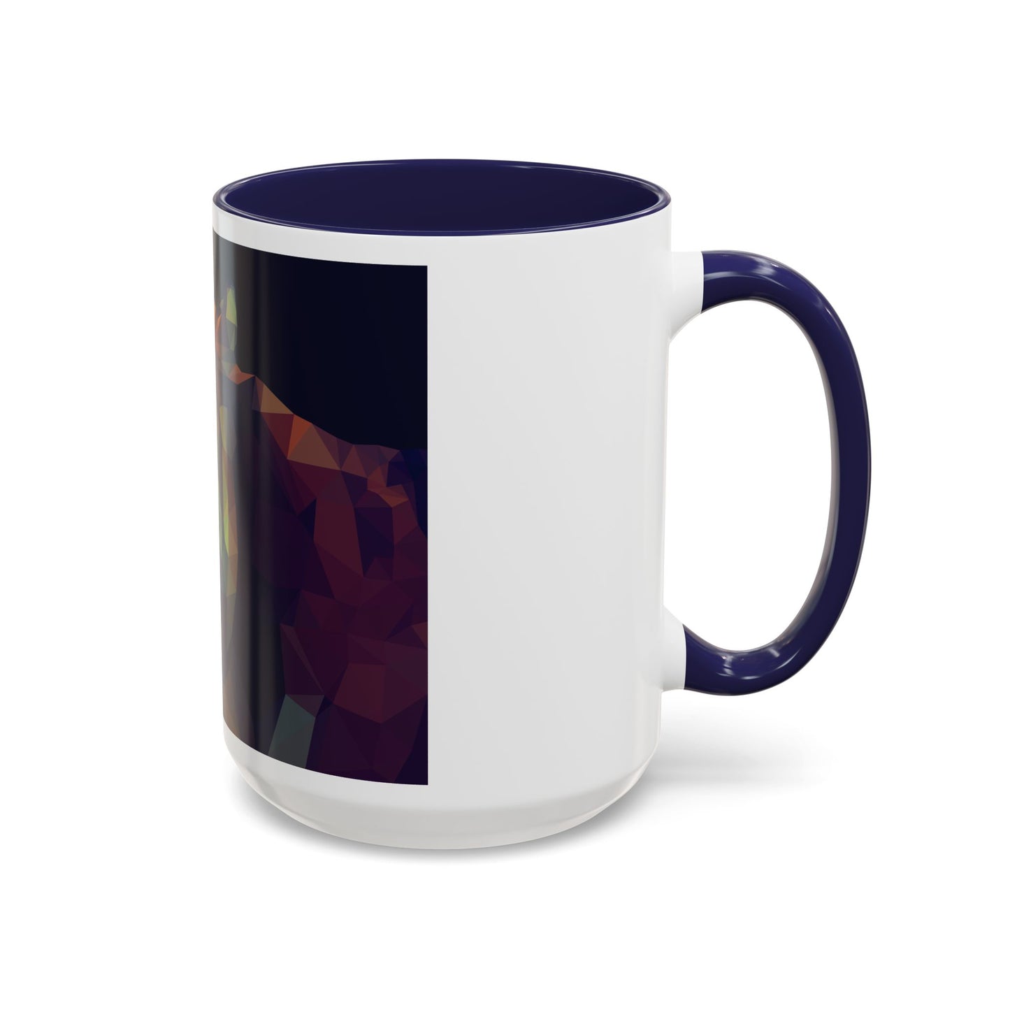 Geometric Tiger Coffee Mug - Vibrant Accent for Animal Lovers