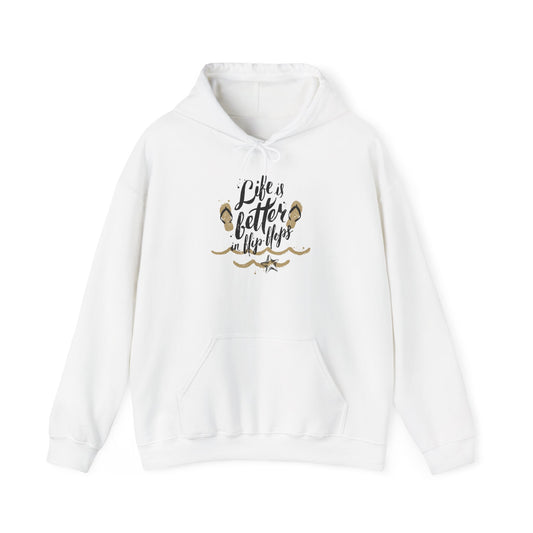 Inspirational Hooded Sweatshirt - Life is Better in the Flop, Cozy Unisex Hoodie, Perfect Gift for Nature Lovers, Casual Wear, [...]