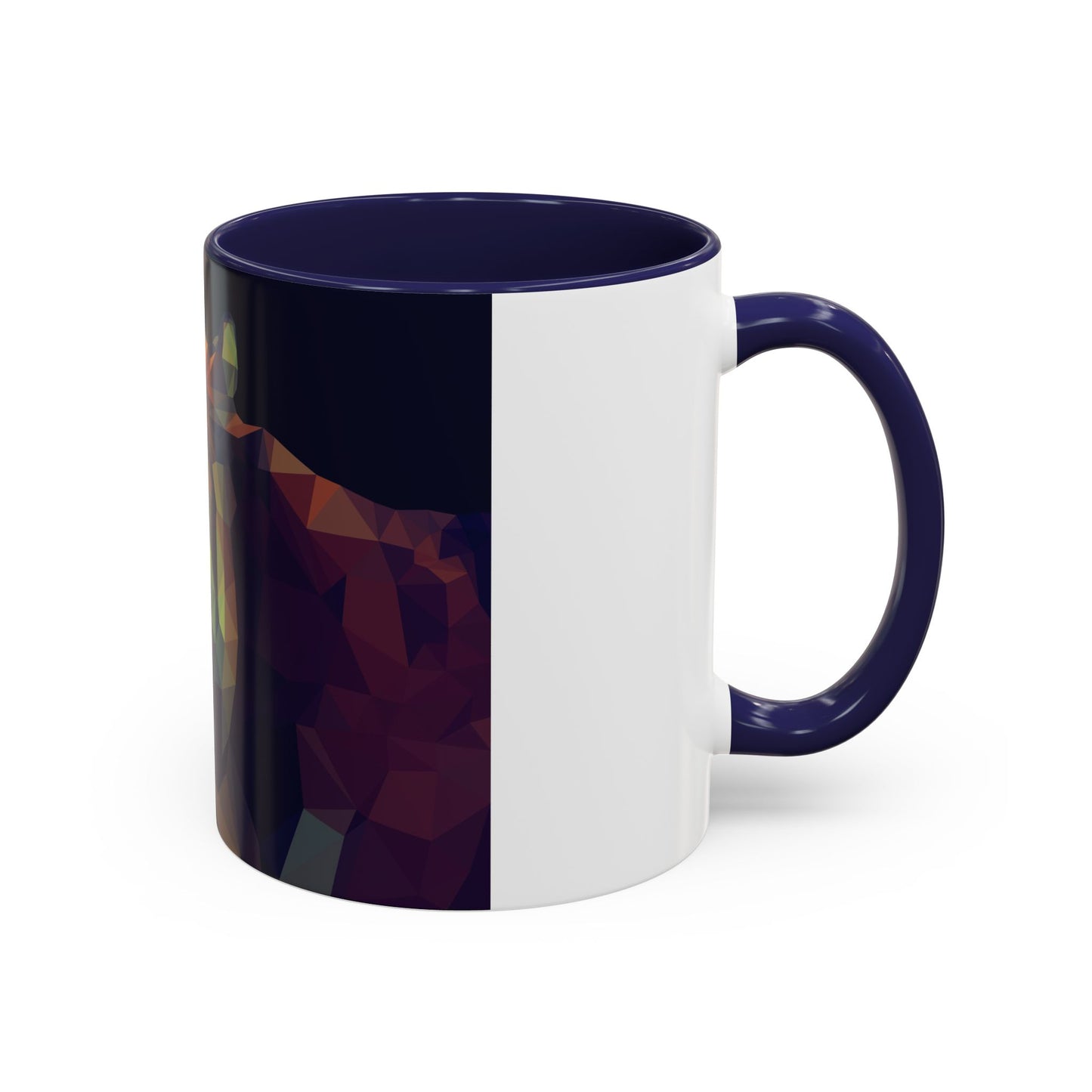 Geometric Tiger Coffee Mug - Vibrant Accent for Animal Lovers