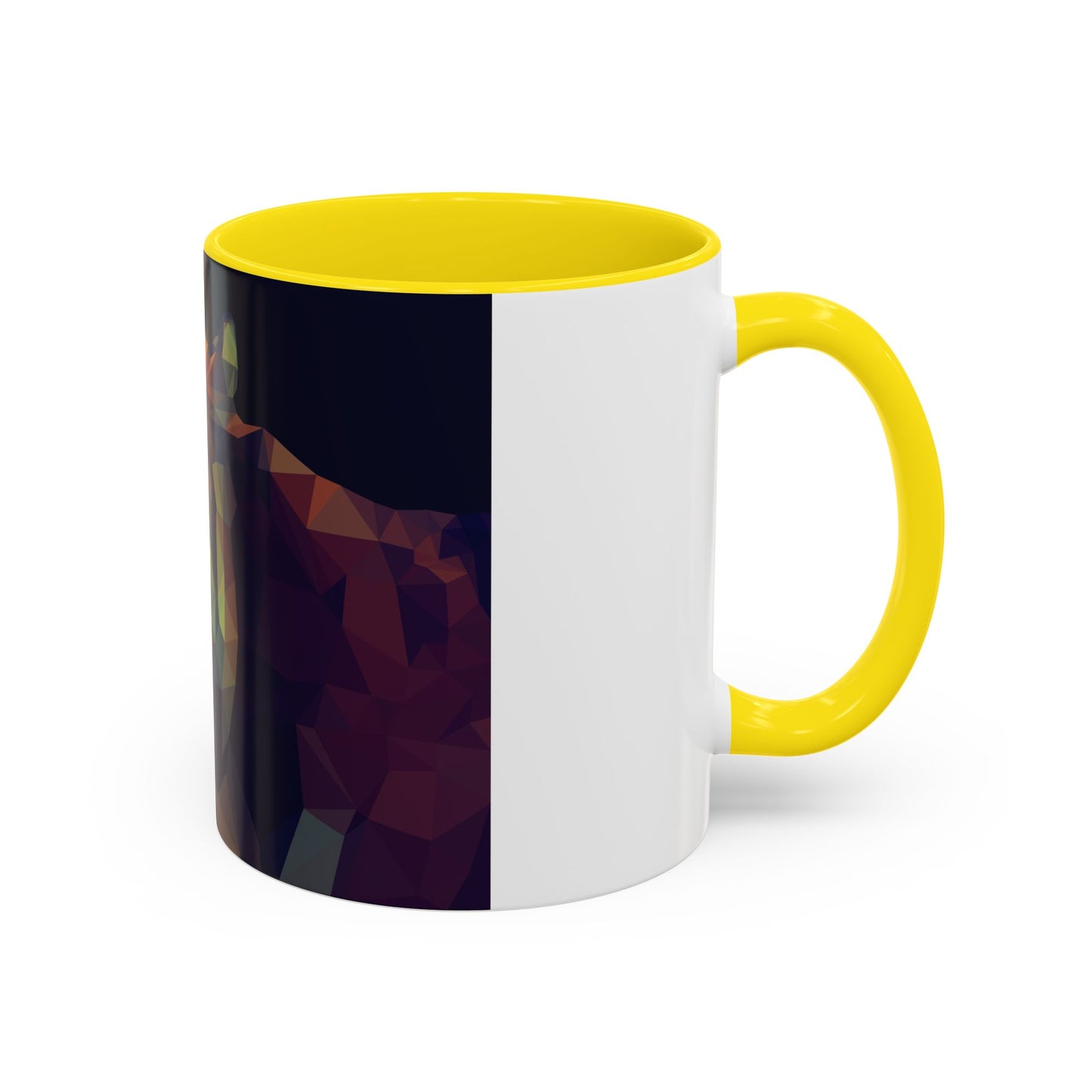 Geometric Tiger Coffee Mug - Vibrant Accent for Animal Lovers