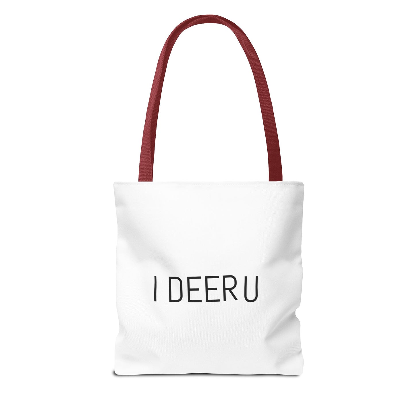 Hipster Deer Tote Bag — I DEER U Striped Deer Graphic Shoulder Tote