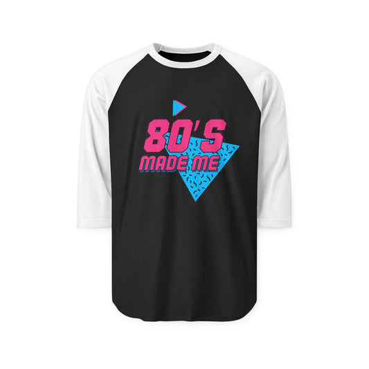 Retro 80's Three-Quarter Sleeve Raglan Shirt
