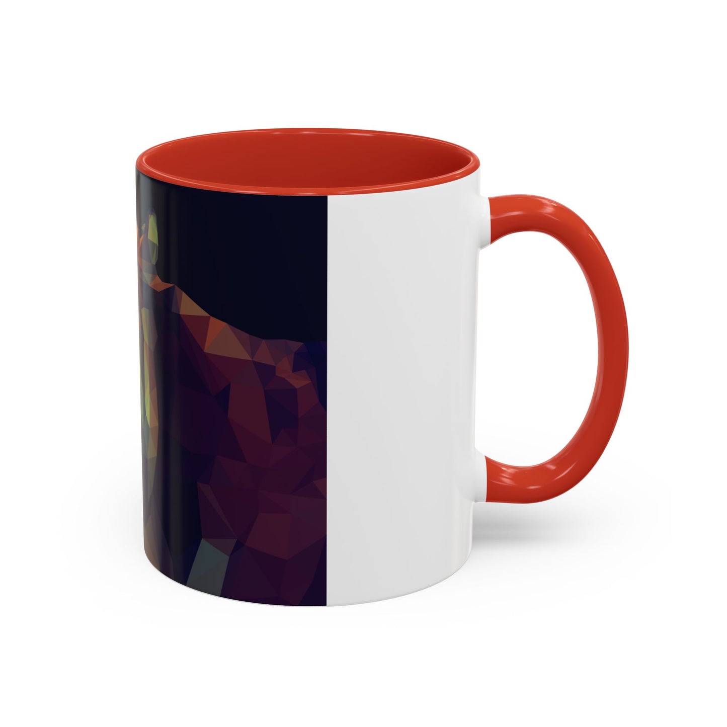 Geometric Tiger Coffee Mug - Vibrant Accent for Animal Lovers