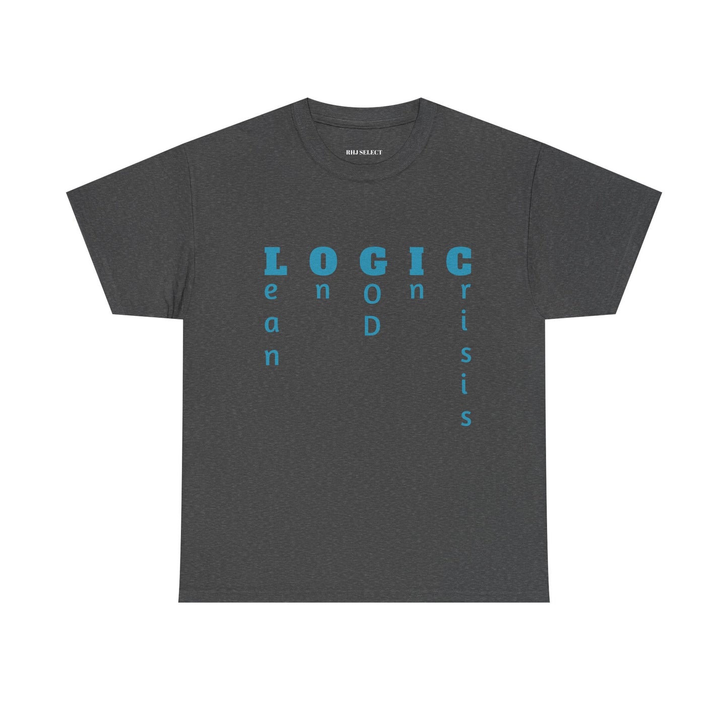 Unisex Heavy Cotton Tee with Motivational Logic Design