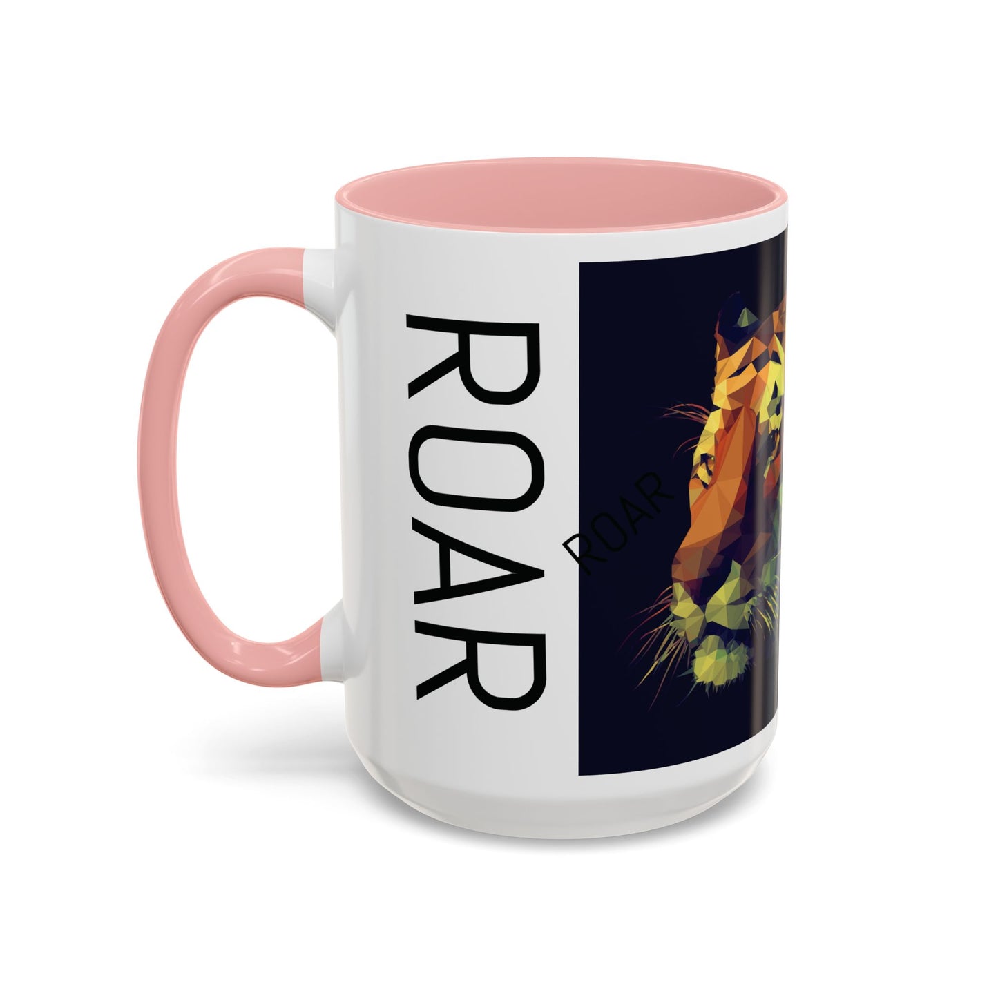 Geometric Tiger Coffee Mug - Vibrant Accent for Animal Lovers