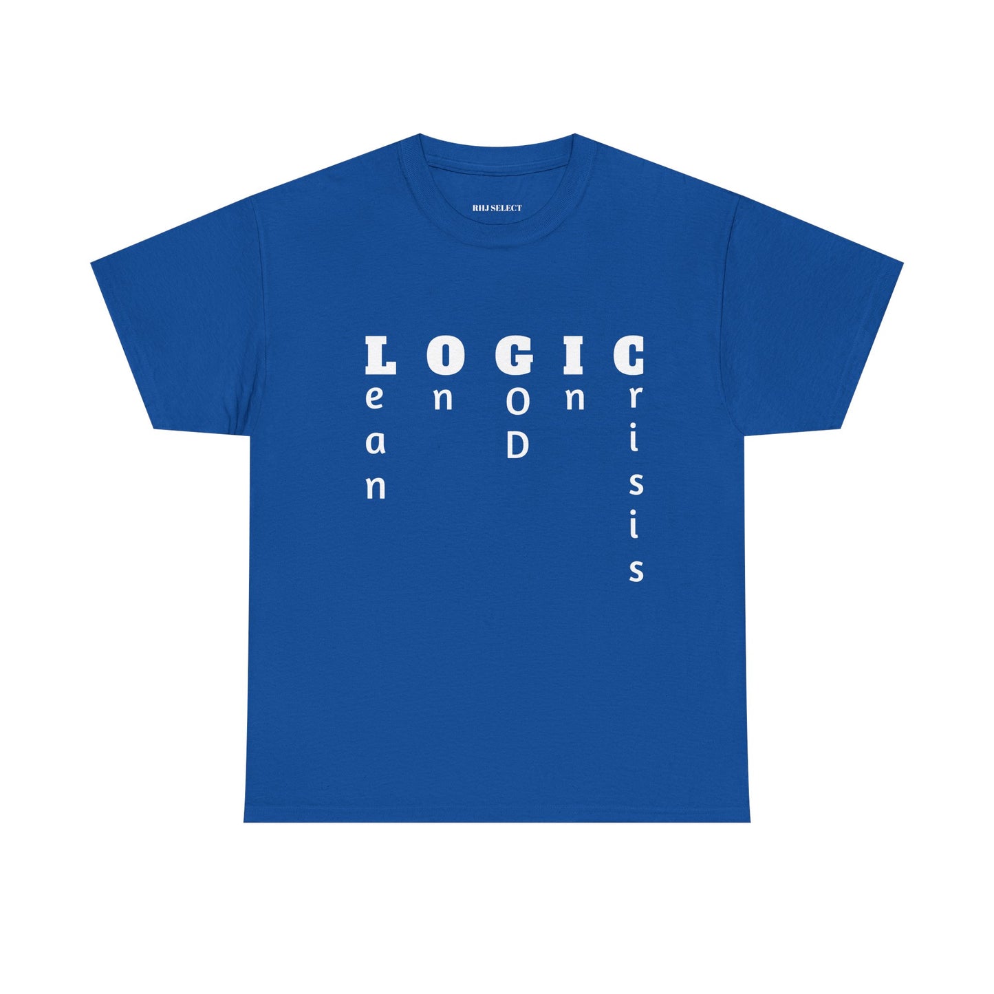Unisex Heavy Cotton Tee with Motivational Logic Design