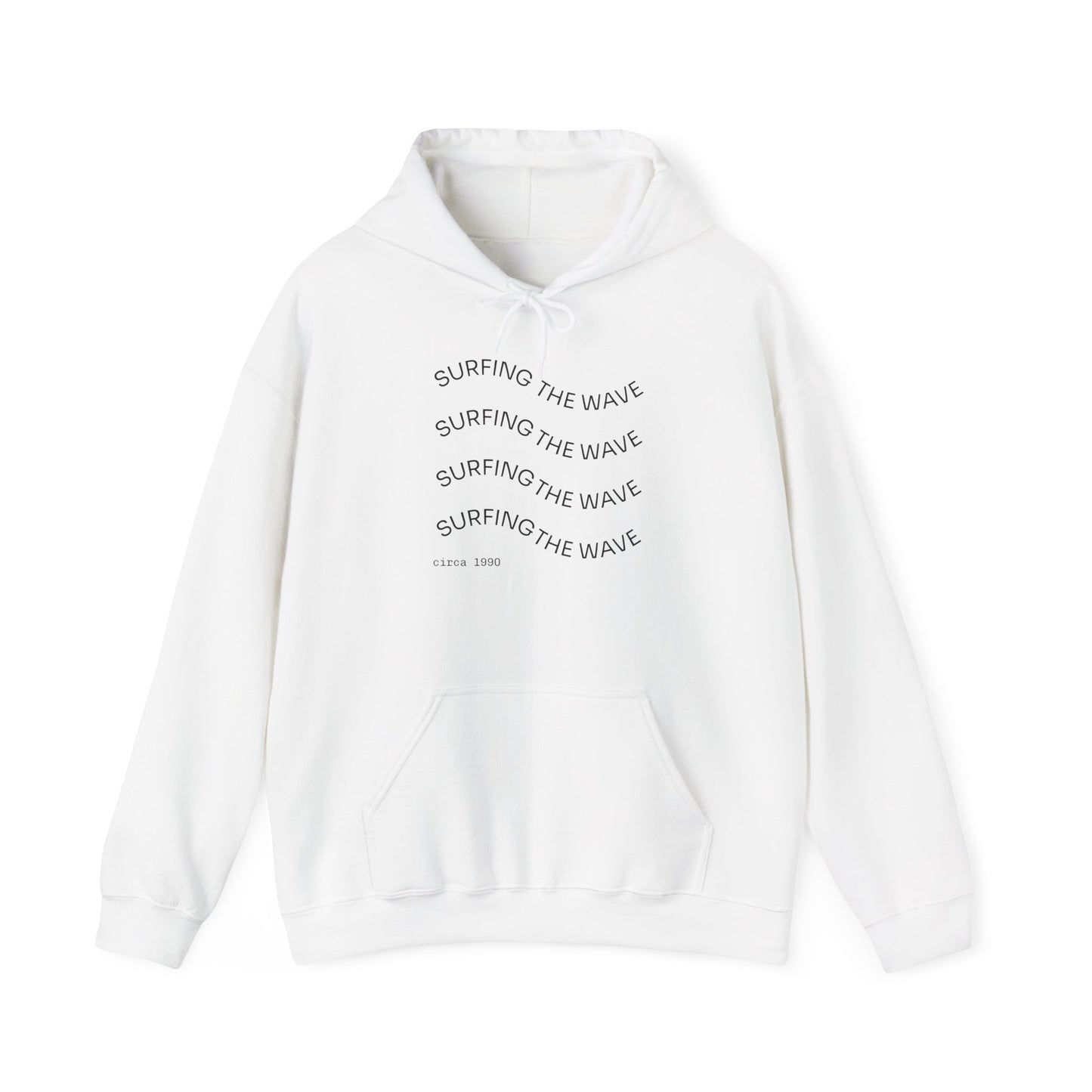 Surfing the Wave Unisex Hoodie - Statement Sweatshirt for Beach Lovers