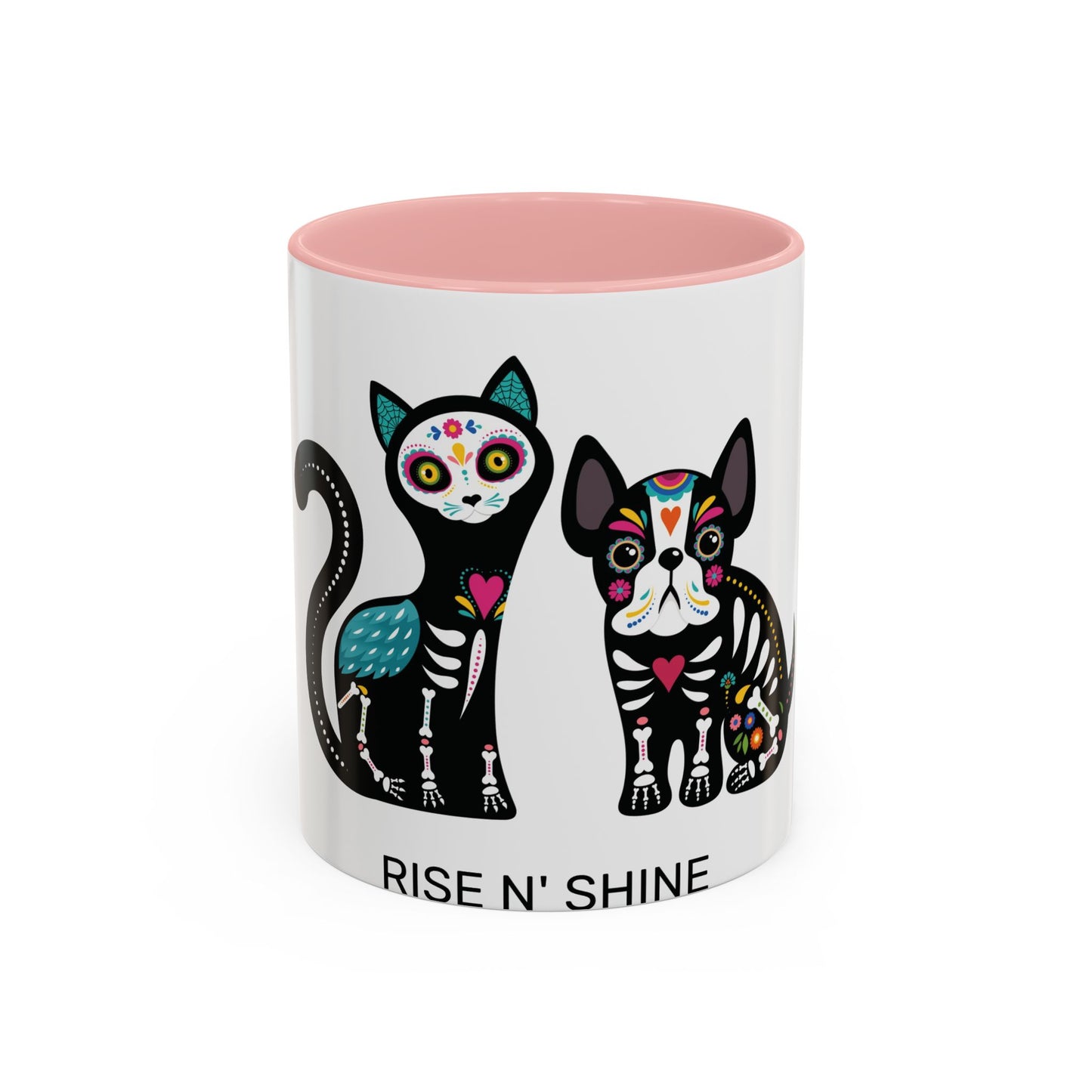 Day of the Dead Cat & Dog Coffee Mug — Rise N' Shine Accent Mug