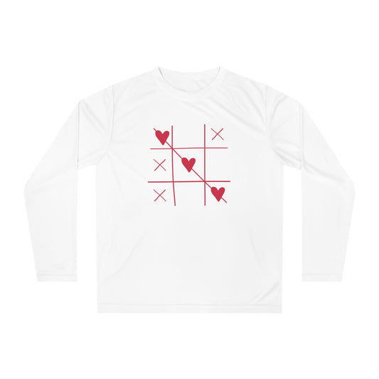 Unisex Performance Long Sleeve Shirt with Heart Design - Casual Athleisure, Gifts for Valentine's Day, Fitness Apparel, Everyday Wear, [...]