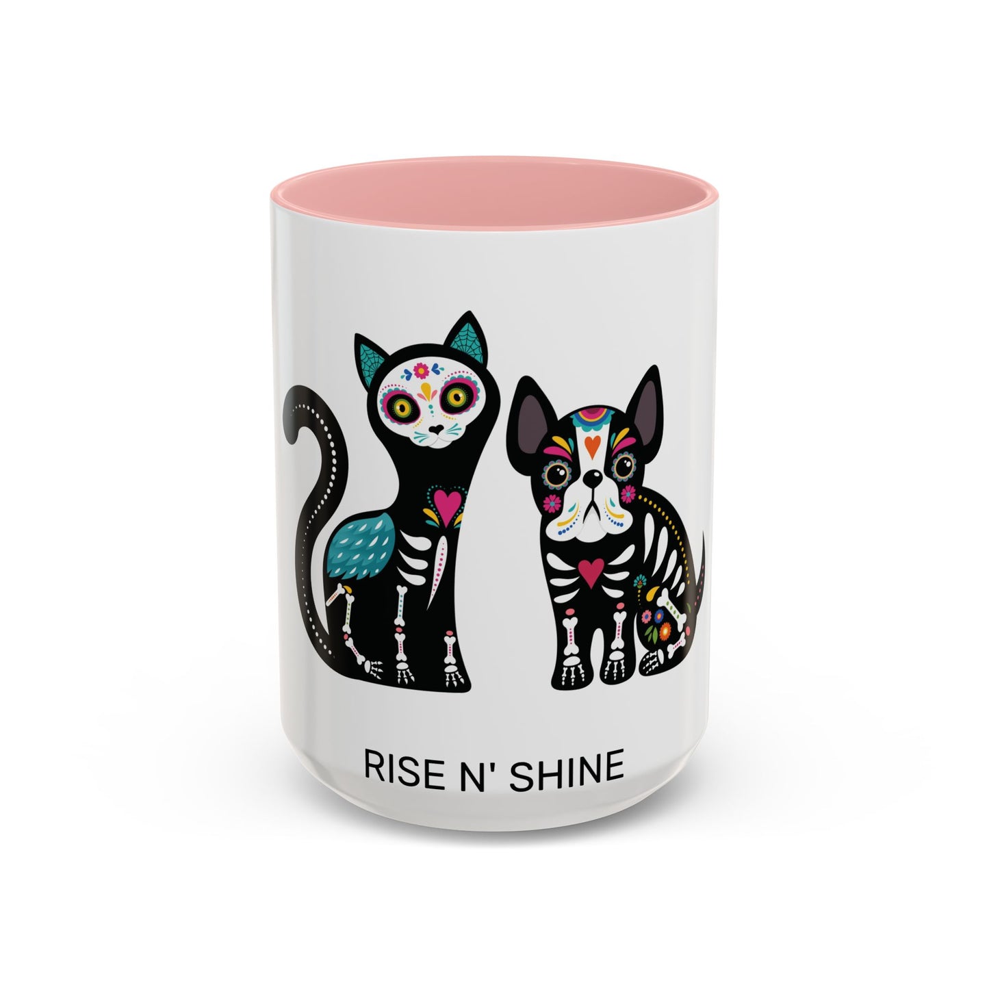 Day of the Dead Cat & Dog Coffee Mug — Rise N' Shine Accent Mug