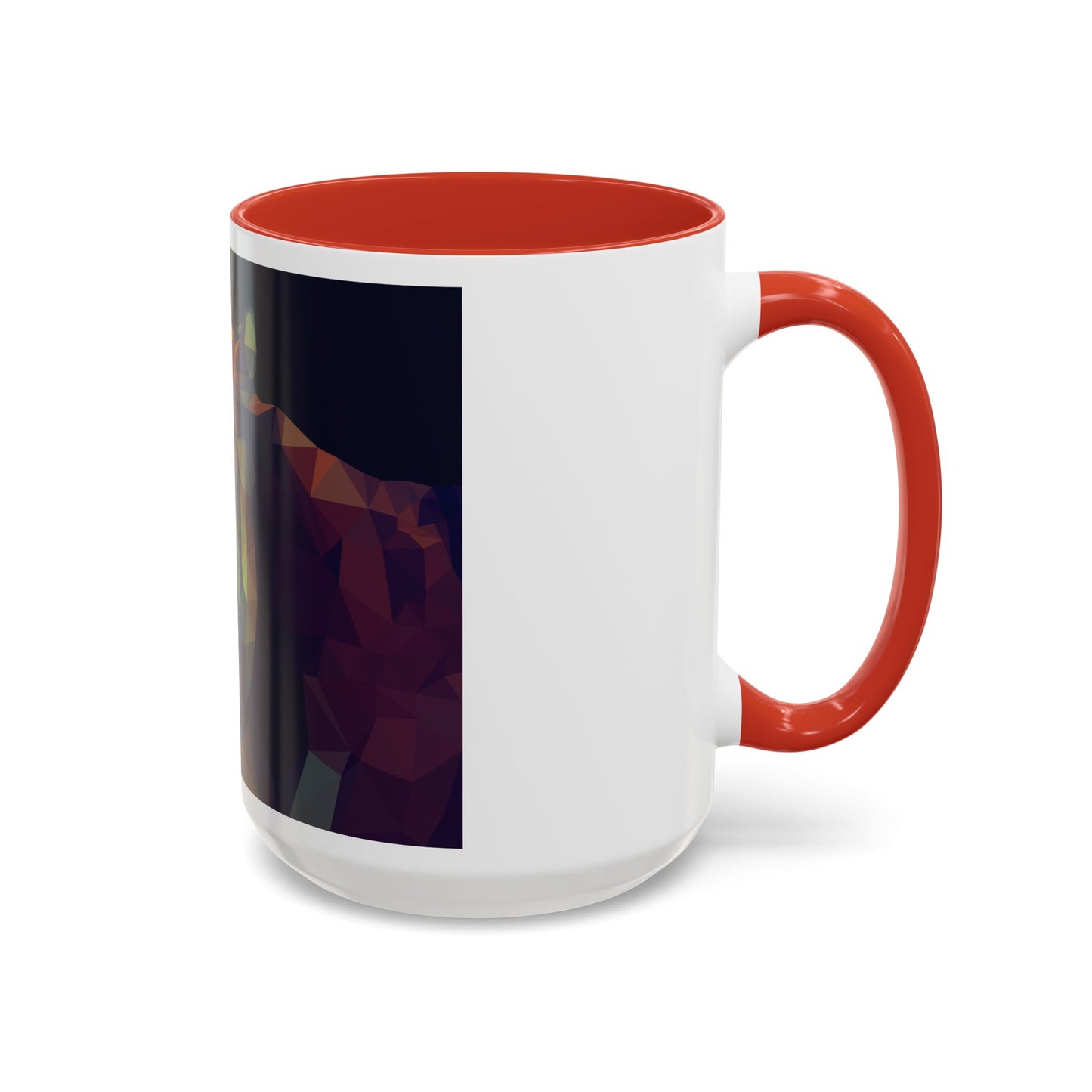 Geometric Tiger Coffee Mug - Vibrant Accent for Animal Lovers