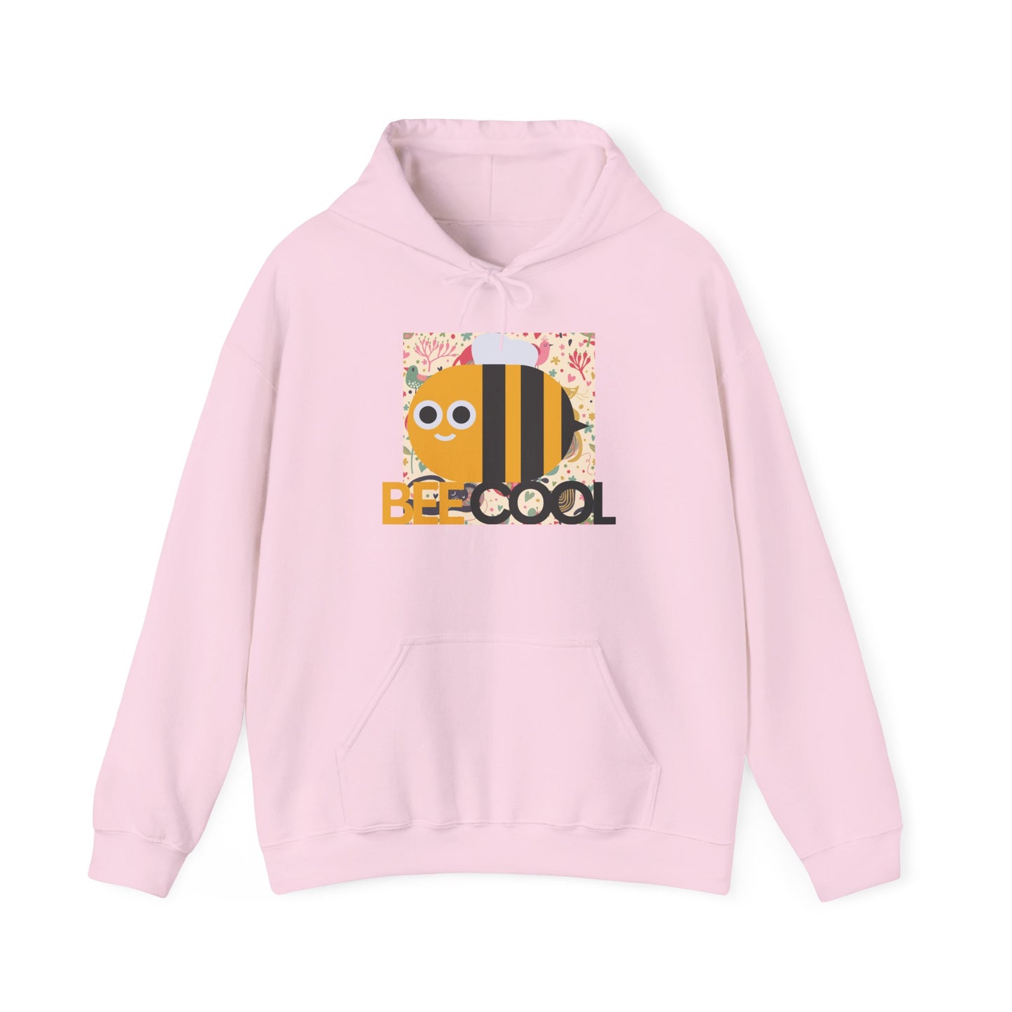 Be Cool Bee Unisex Hoodie with Heart Design