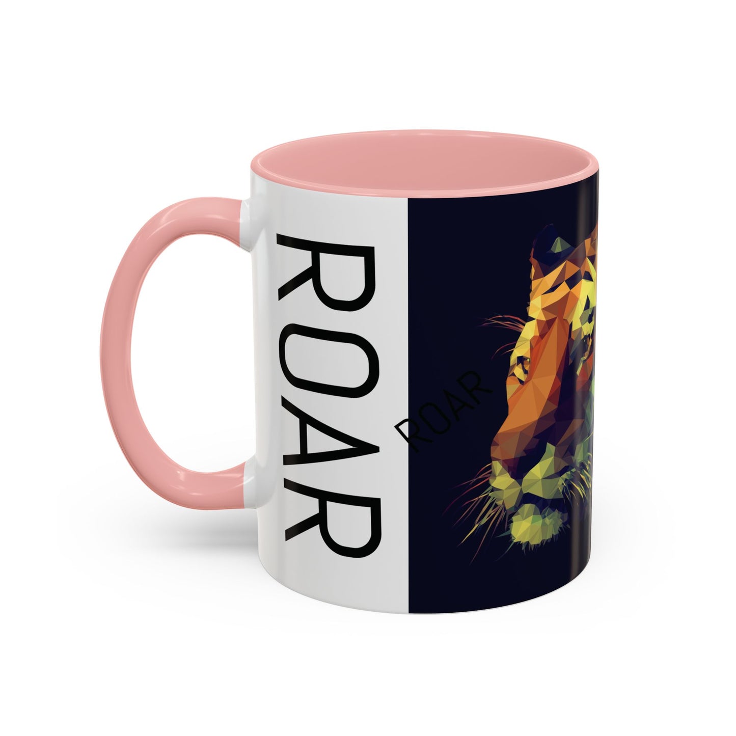 Geometric Tiger Coffee Mug - Vibrant Accent for Animal Lovers