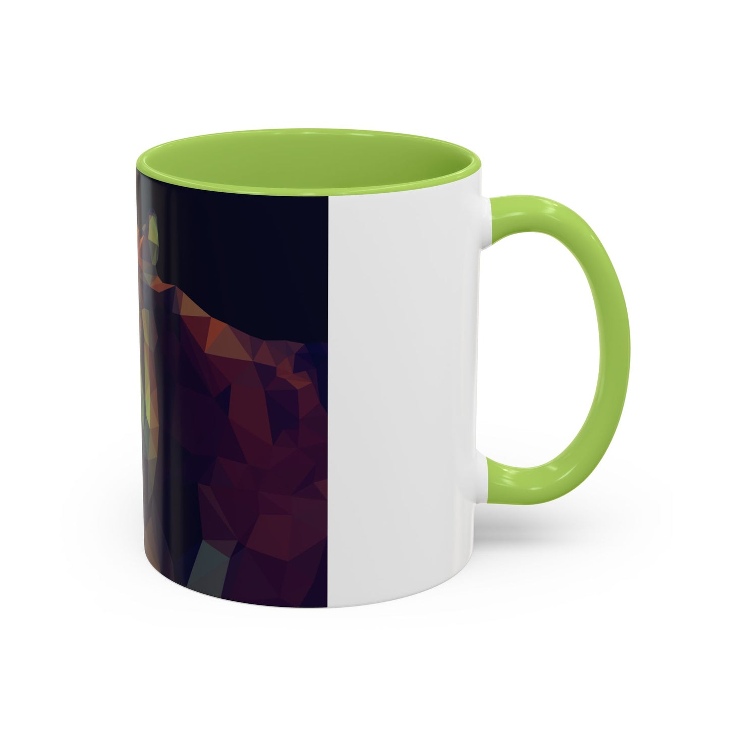 Geometric Tiger Coffee Mug - Vibrant Accent for Animal Lovers