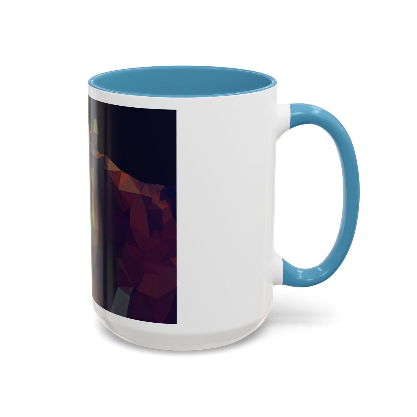 Geometric Tiger Coffee Mug - Vibrant Accent for Animal Lovers