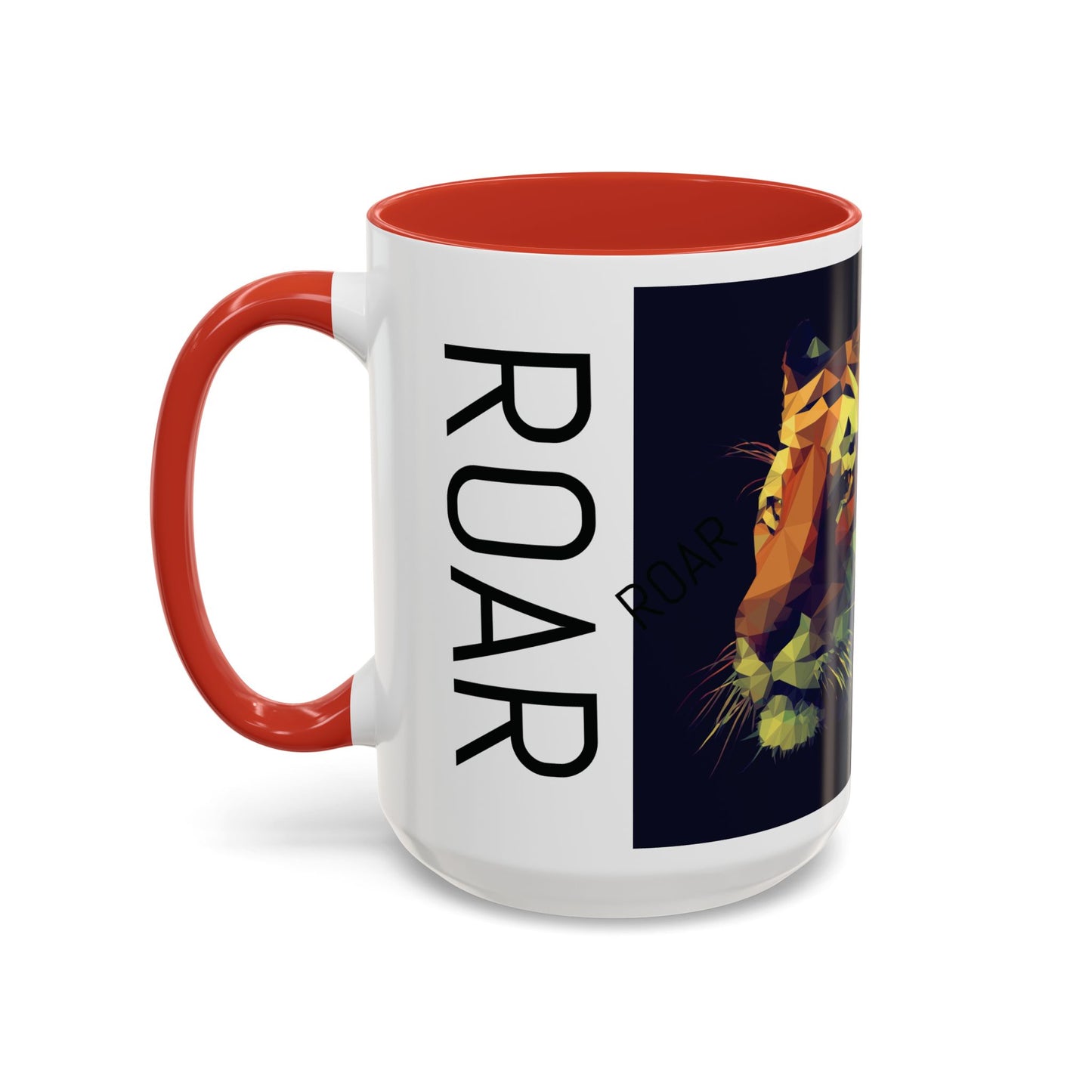 Geometric Tiger Coffee Mug - Vibrant Accent for Animal Lovers