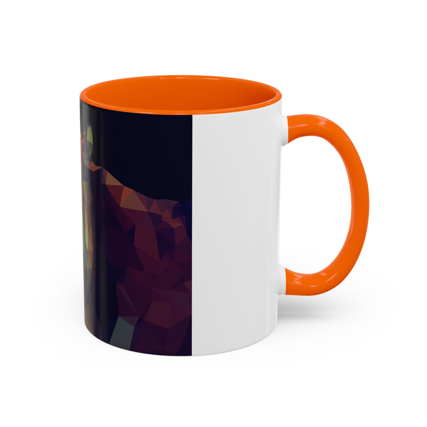 Geometric Tiger Coffee Mug - Vibrant Accent for Animal Lovers