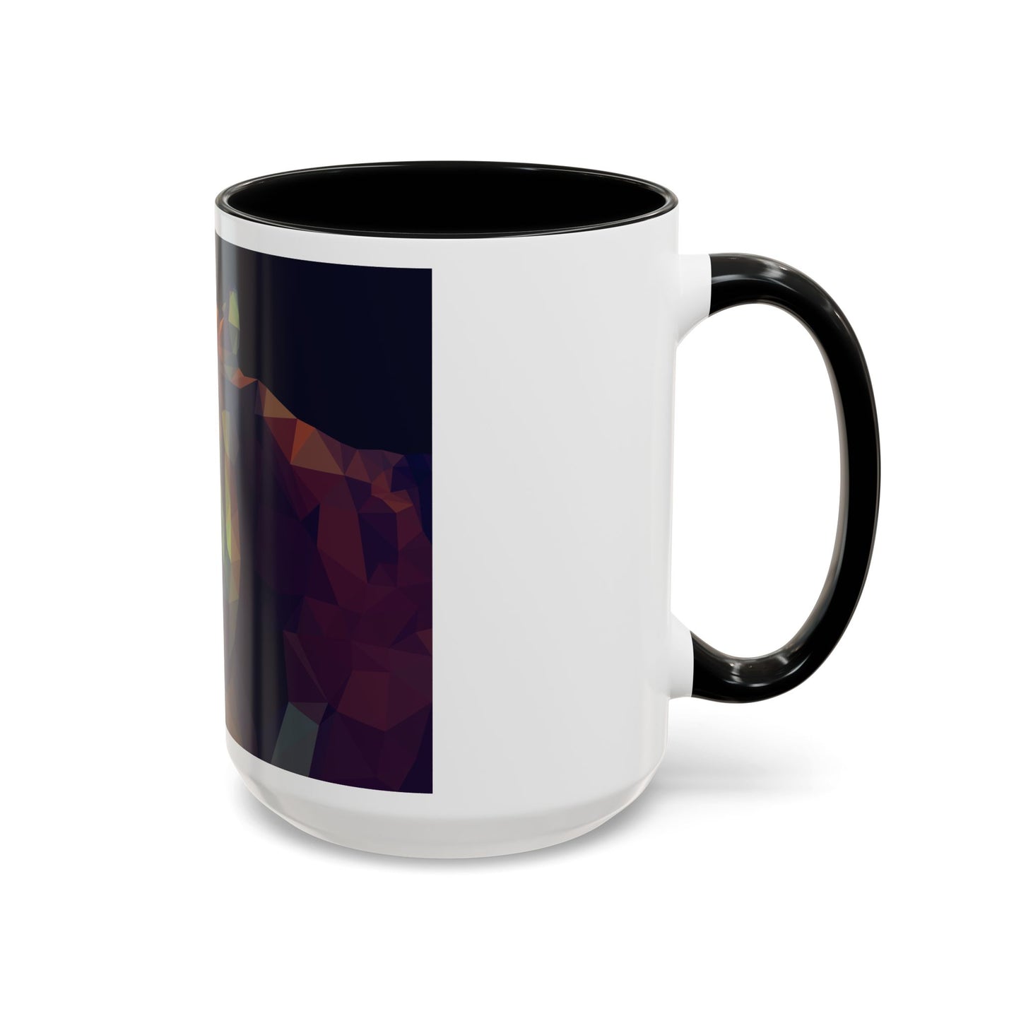 Geometric Tiger Coffee Mug - Vibrant Accent for Animal Lovers