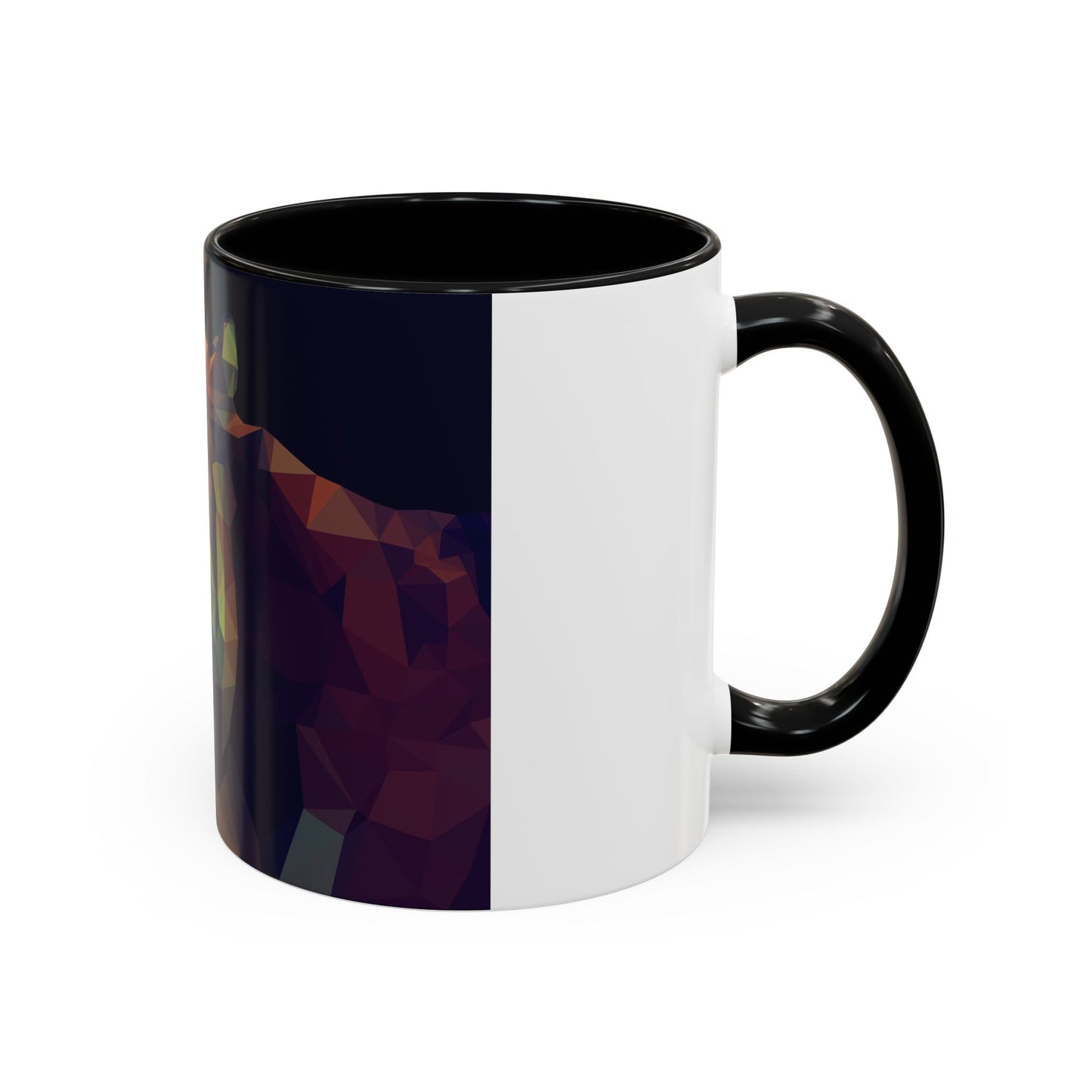 Geometric Tiger Coffee Mug - Vibrant Accent for Animal Lovers