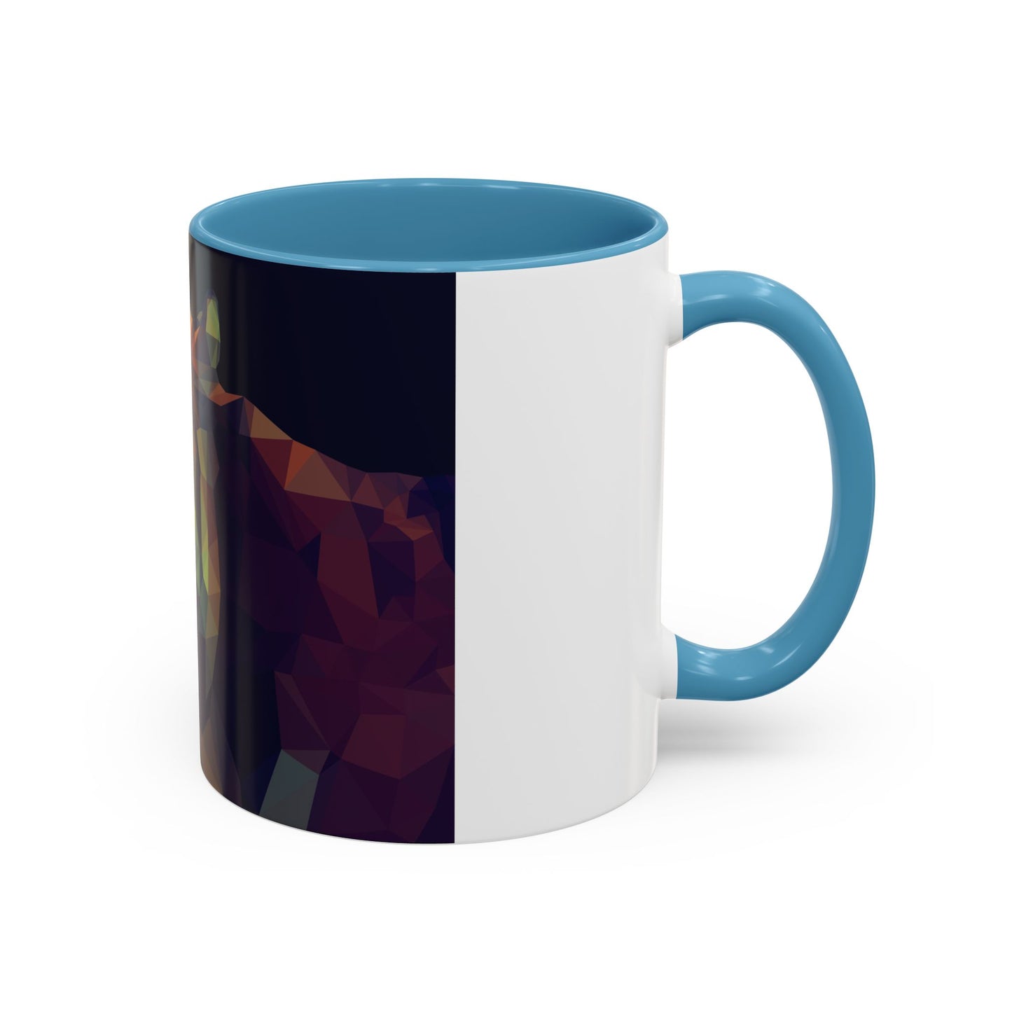 Geometric Tiger Coffee Mug - Vibrant Accent for Animal Lovers