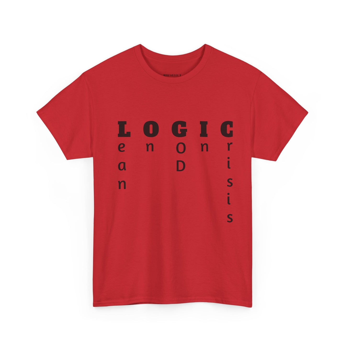 Unisex Heavy Cotton Tee with Motivational Logic Design