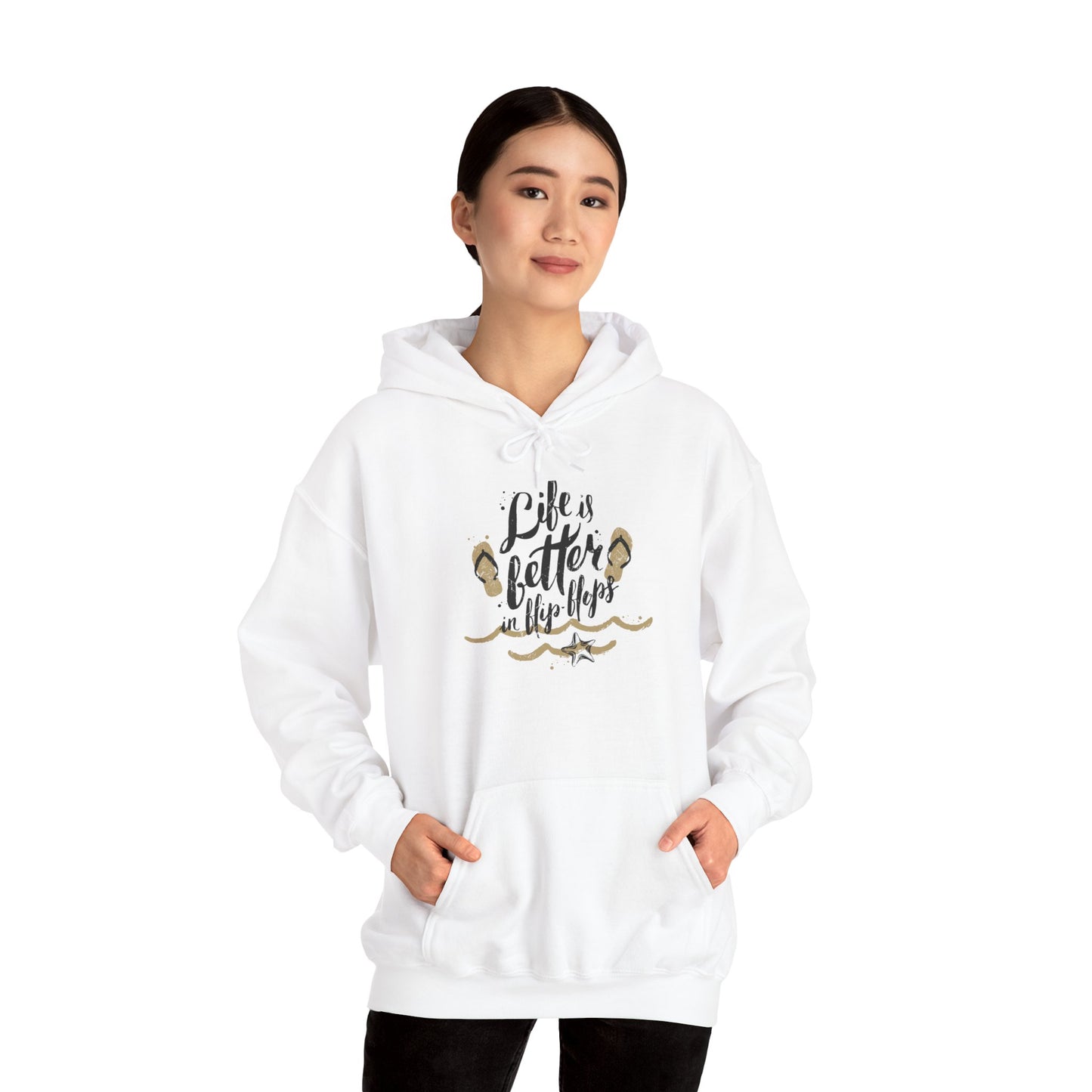 Inspirational Hooded Sweatshirt - Life is Better in the Flop, Cozy Unisex Hoodie, Perfect Gift for Nature Lovers, Casual Wear, [...]