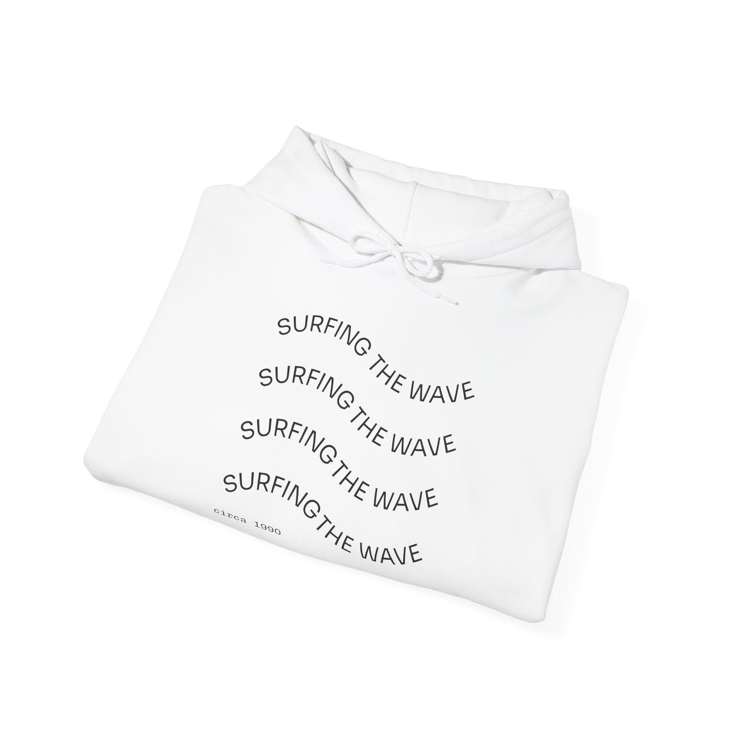 Surfing the Wave Unisex Hoodie - Statement Sweatshirt for Beach Lovers